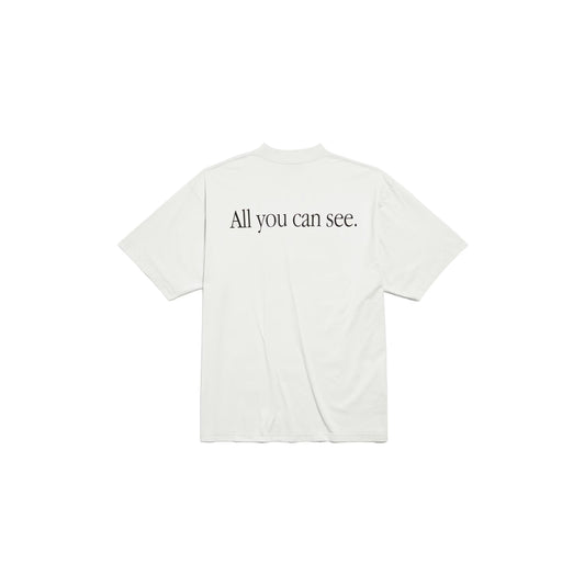 Balenciaga 360 Sunglasses T-shirt Medium Fit in Dirty White