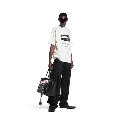 Balenciaga 360 Sunglasses T-shirt Medium Fit in Dirty White