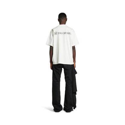 Balenciaga 360 Sunglasses T-shirt Medium Fit in Dirty White