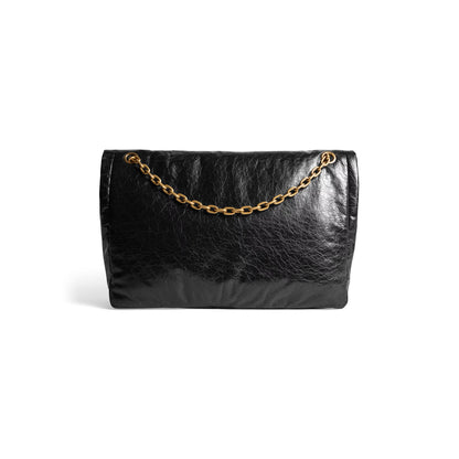 Monaco Large Chain Bag in Black