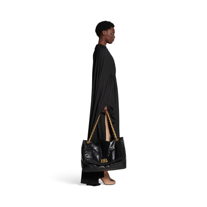 Monaco Large Chain Bag in Black
