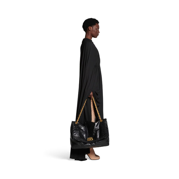 Monaco Large Chain Bag in Black