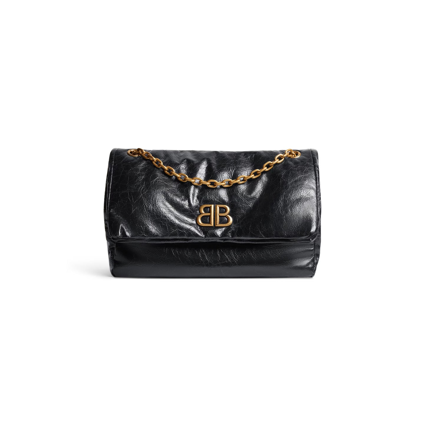 Balenciaga Monaco Medium Chain Bag in Black