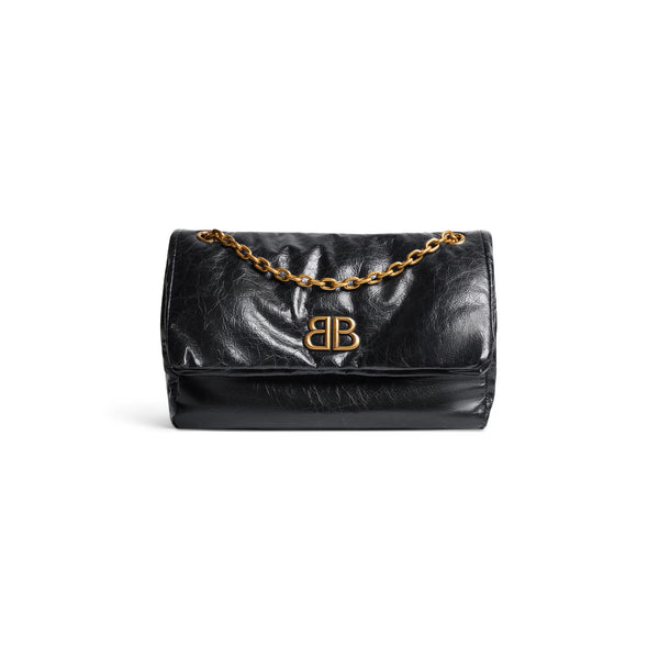 Monaco Medium Chain Bag in Black