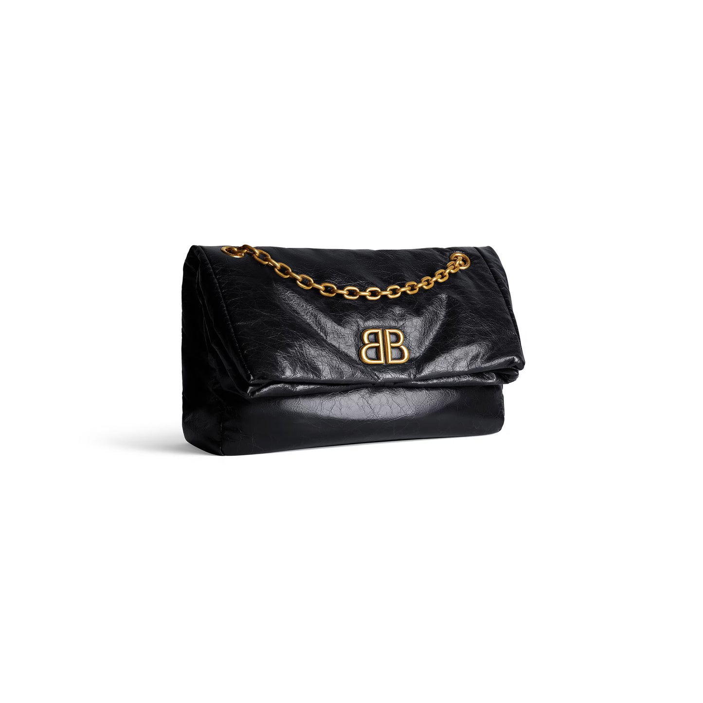 Balenciaga Monaco Medium Chain Bag in Black