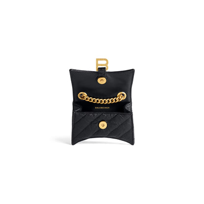 Balenciaga Crush Mini Chain Bag Quilted in Black