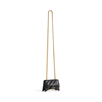 Balenciaga Crush Mini Chain Bag Quilted in Black