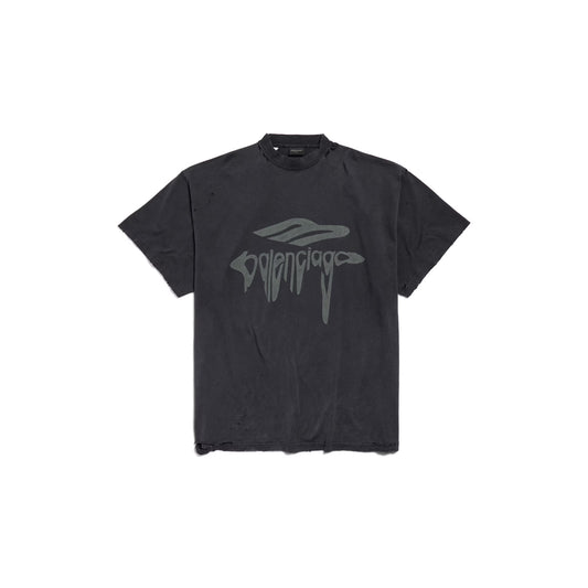 Balenciaga 3B Liquefied T-shirt Oversized in Black/grey