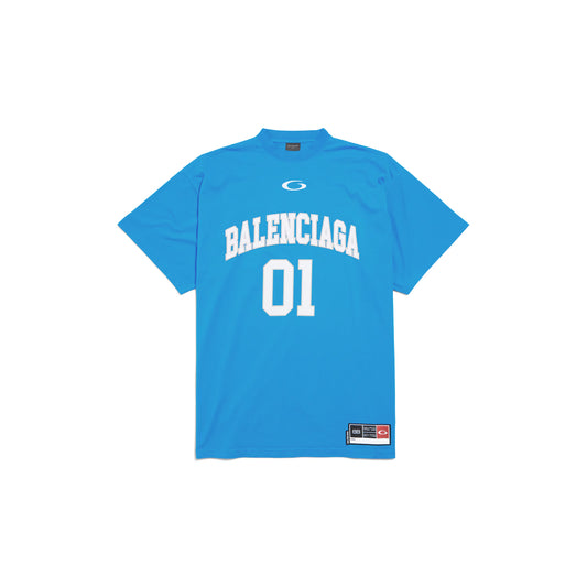 Balenciaga Basketball Series - Oversized T-shirt in Blue