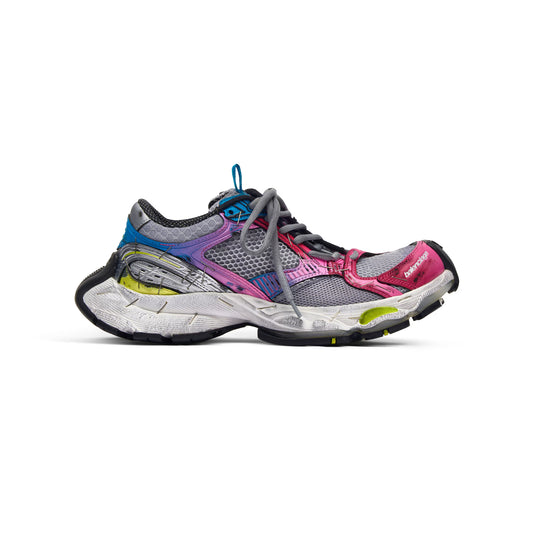 Women's Balenciaga Stapler Sneaker in Grey/blue/pink/neon Yellow/white