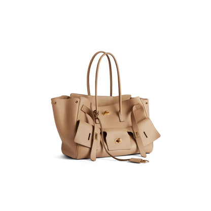 Balenciaga Bel Air Medium Carry All Bag in Latte