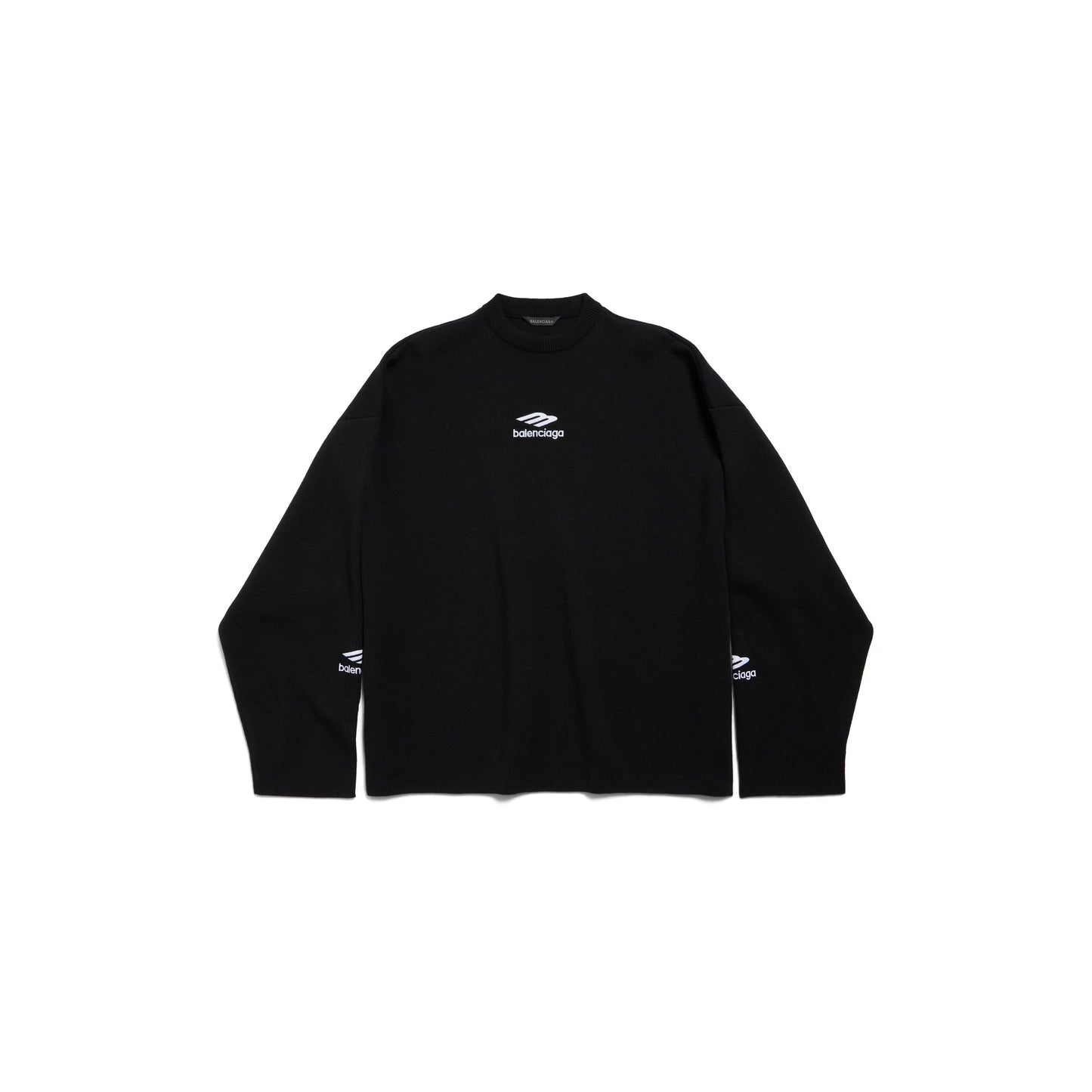 Balenciaga Ski Crewneck in Black