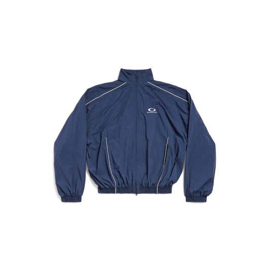Balenciaga Loop Sports Icon Large Tracksuit Jacket in Navy