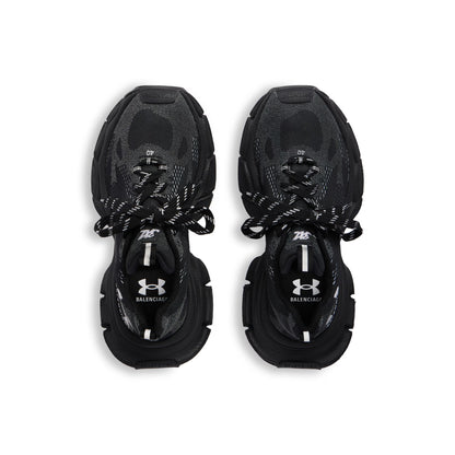 Women's Balenciaga 3XL Knit Sneaker in Black/White