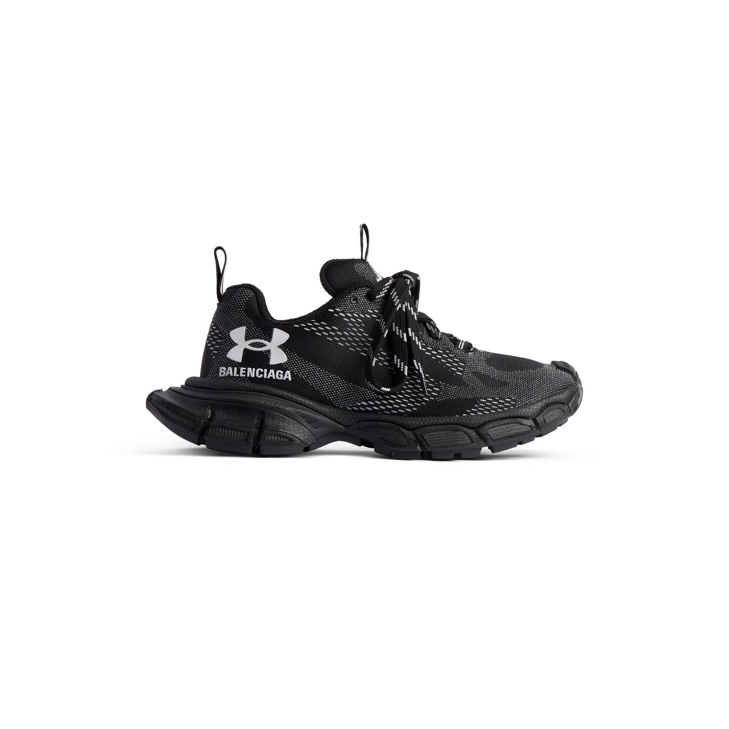 Women's Balenciaga 3XL Knit Sneaker in Black/White