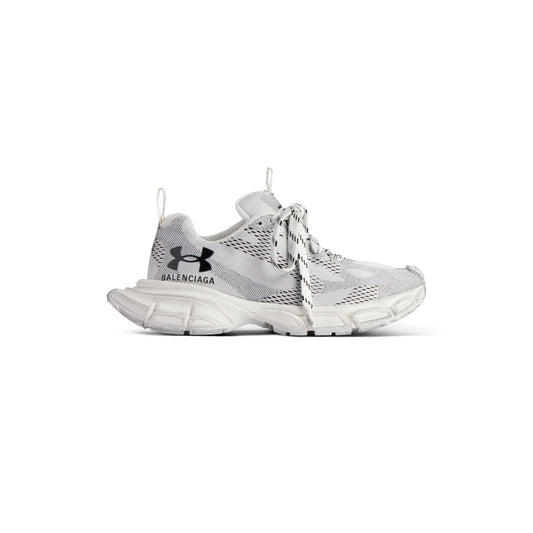 Women's Balenciaga 3XL Knit Sneaker in White/Black
