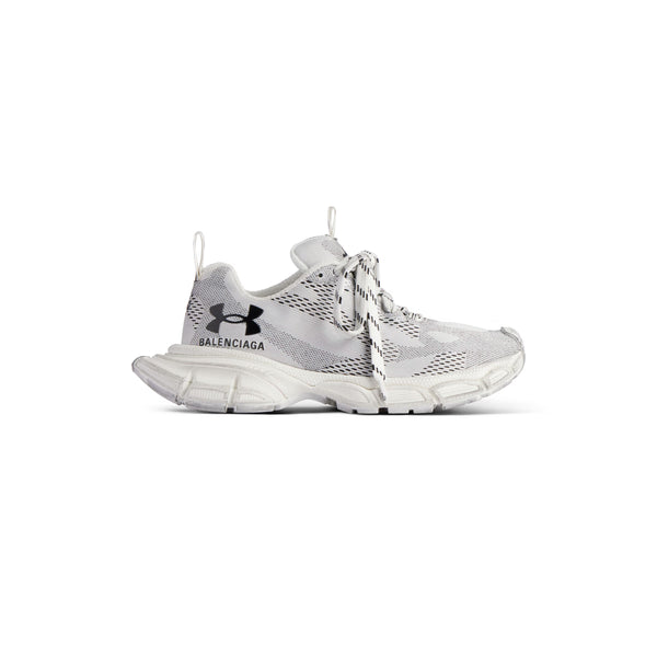 Men's 3XL Knit Sneaker in White/Black