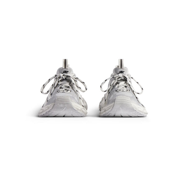 Men's 3XL Knit Sneaker in White/Black