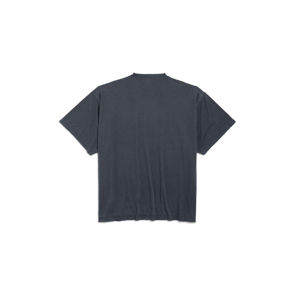 Fashion Designer Oversized T-shirt in Faded Black